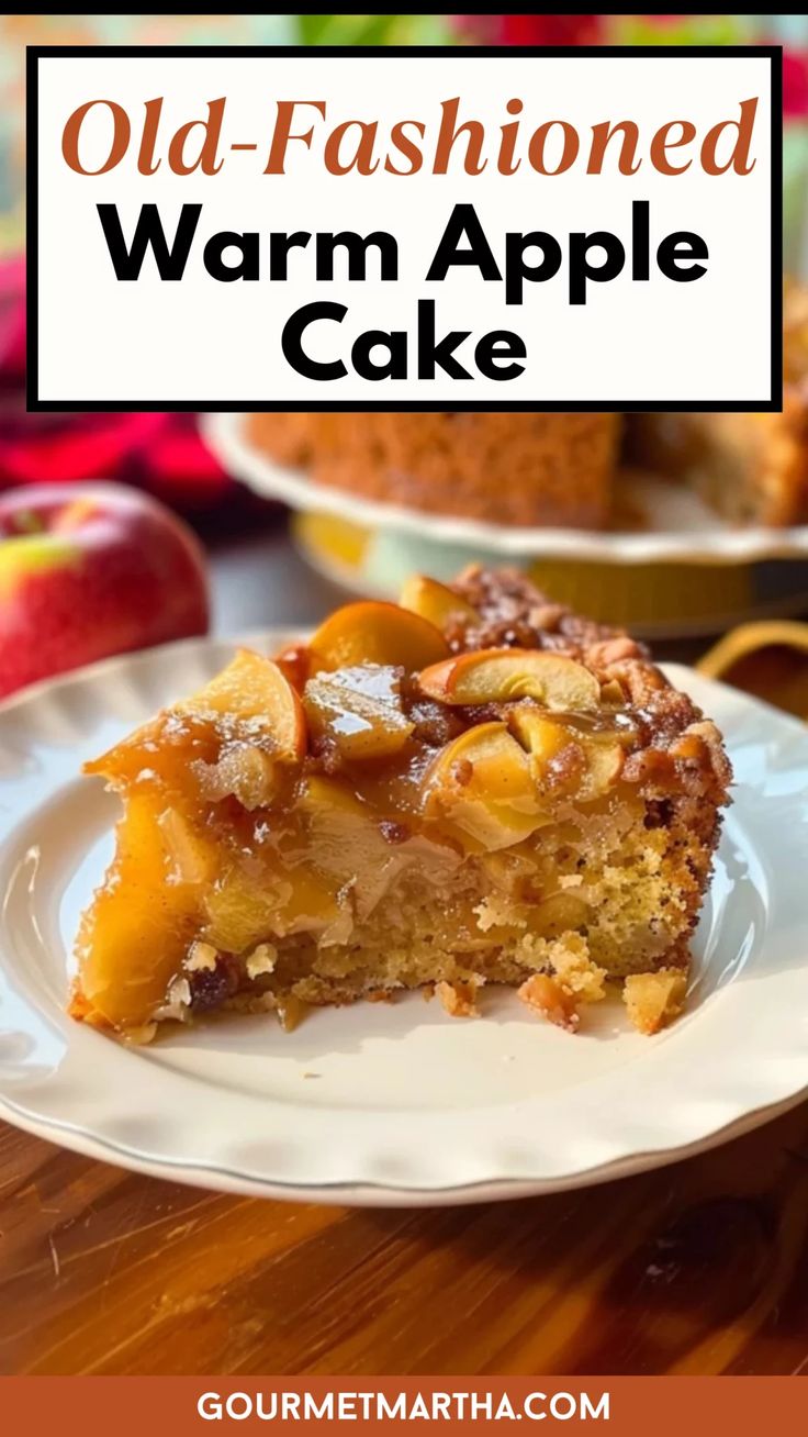 Easy Old-Fashioned Apple Cake: Warm Spices & Brown Sugar Glaze